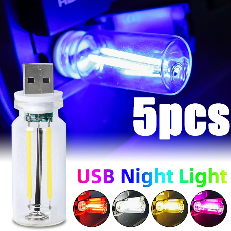 USB Touch Controlled Vehicle Interior Night Lights Retro-Inspired Interior Mood Lamps for Car Bedroom Hallway Cars Parts