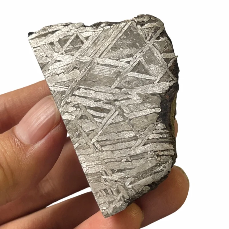 113.8g Muonionalusta Meteorite Slice Natural Iron Meteorite Specimen Collectible Space Rock TC-785