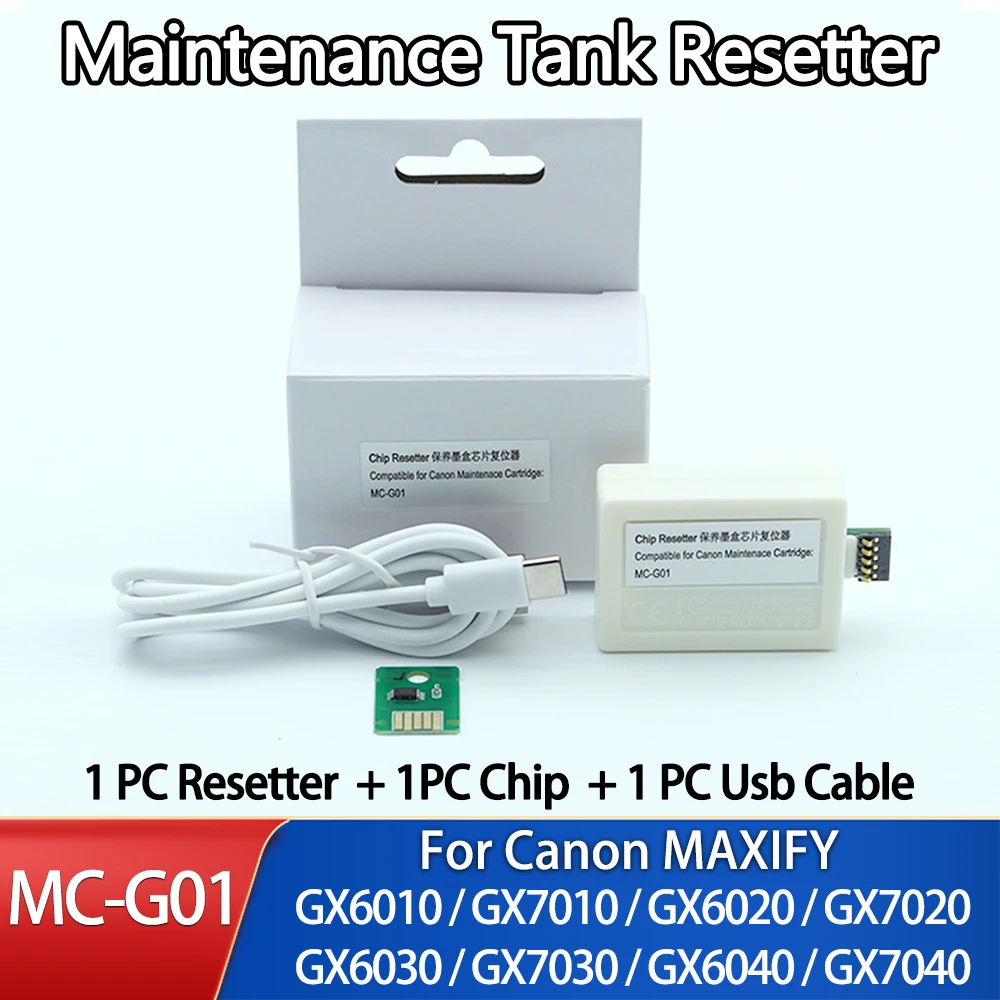 MC-G01 MC G01 Maintenance Tank Resetter For Canon MAXIFY  GX6060 GX7060 GX6070 GX7070 GX6080 GX7080 G6090 G6091 G6092 Printer