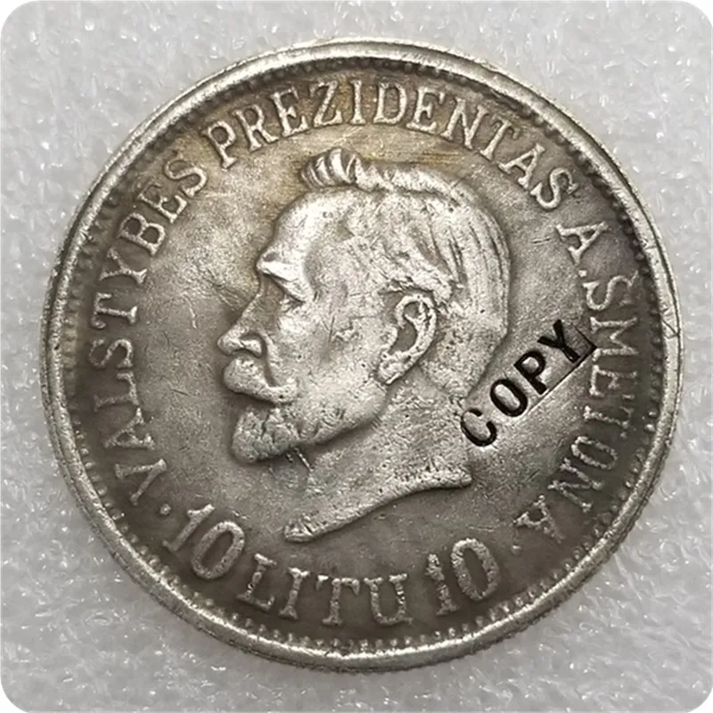 Lithuania (1918-1938)-Coin-Medal-10-Litas COPY commemorative coin