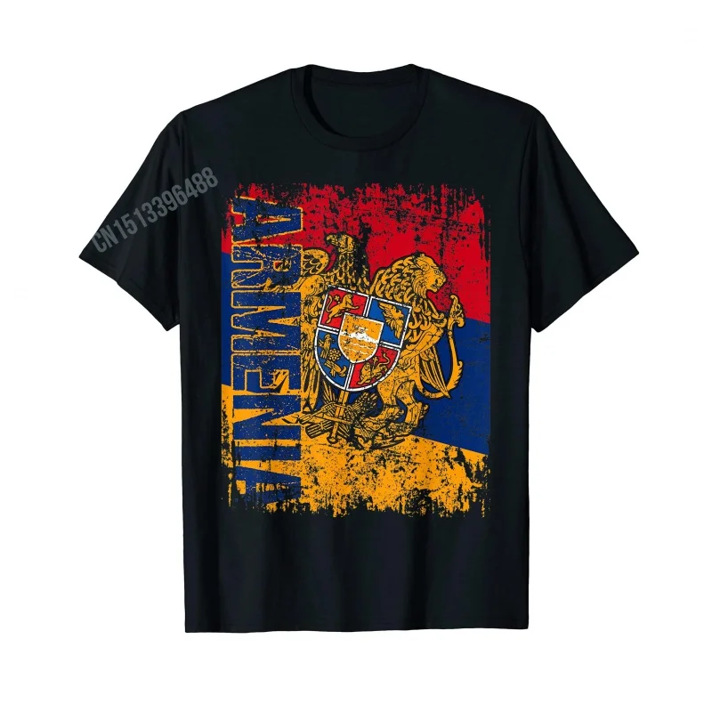 Men Women T Shirt More Design Distressed Armenia Flag Armenian Diaspora Country Nation T-Shirt Hip Hop Tops 100% Cotton  Tees - view 5