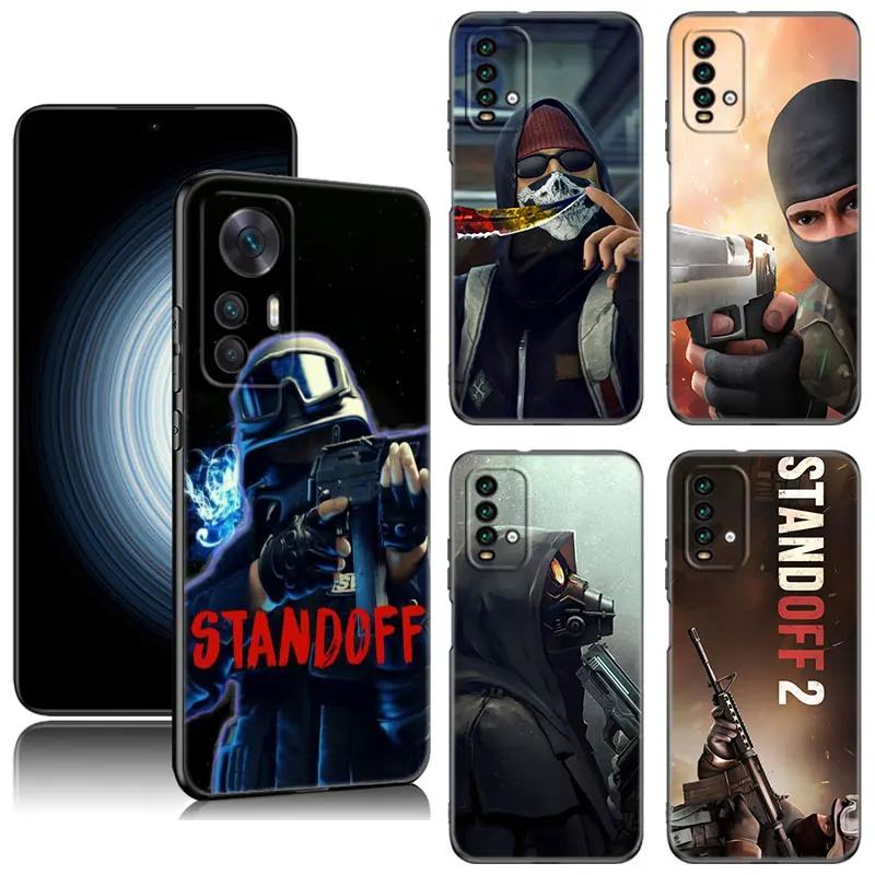 Hot Game STANDOFF-2 Black Phone Case For Xiaomi Redmi 7A 8A 9A 10A 11A 9C 10C 12C 13C 11 Prime A1 A2 Plus 12 4G Note 9T 12R