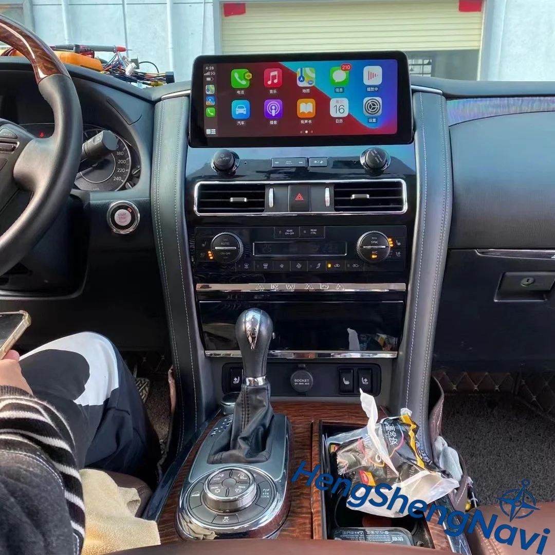 Stereo Car Radio Multimedia Player Head Unit GPS 12.3inch For Nissan Armada Patrol Royale SL Y62 QX80 QX56 CarPlay 2009-2019
