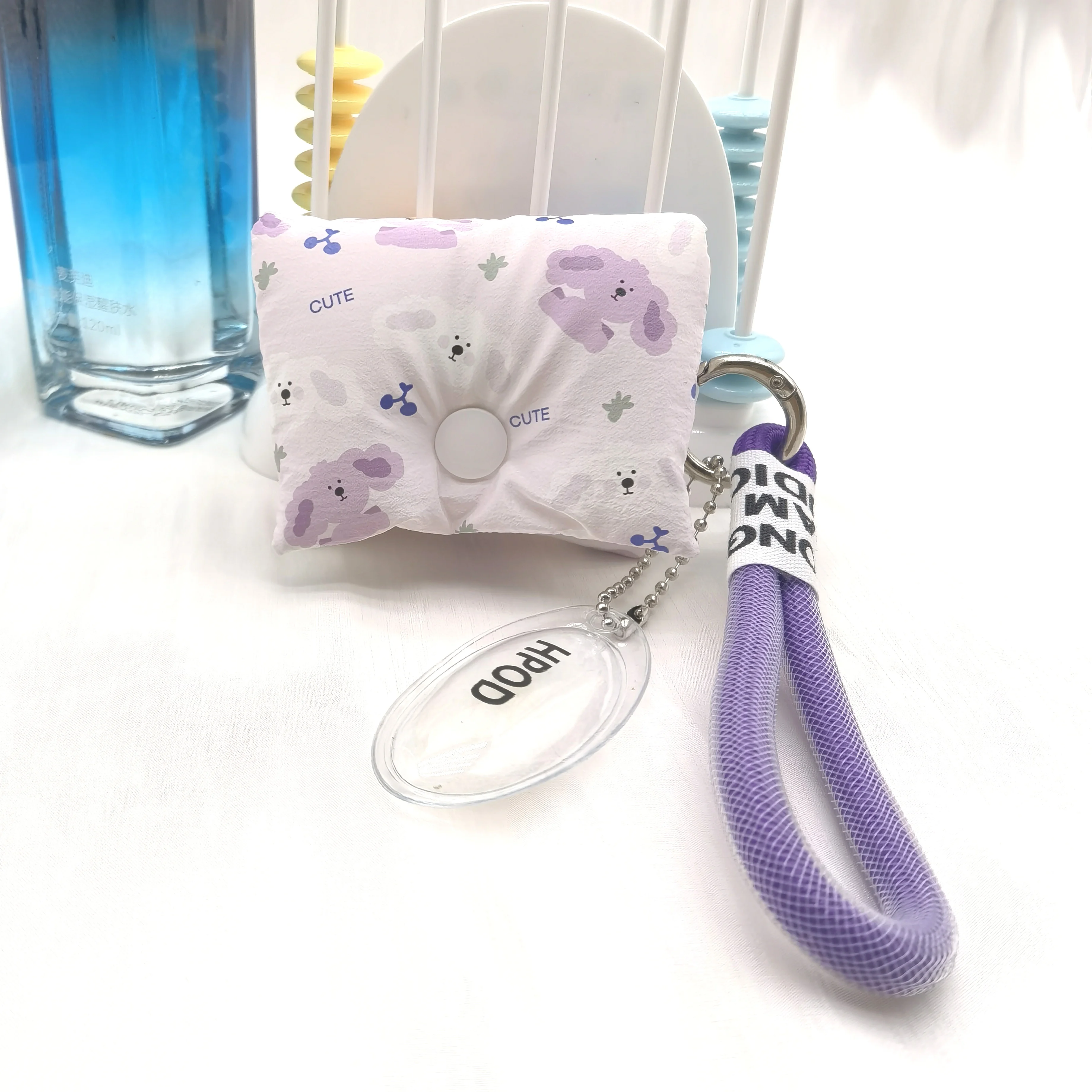 

Compatible with AirPods 3rd/4th Case Cover,Fashionable and Trendy Down Cotton Padded Quilted Headphone Bag with Portable Rope