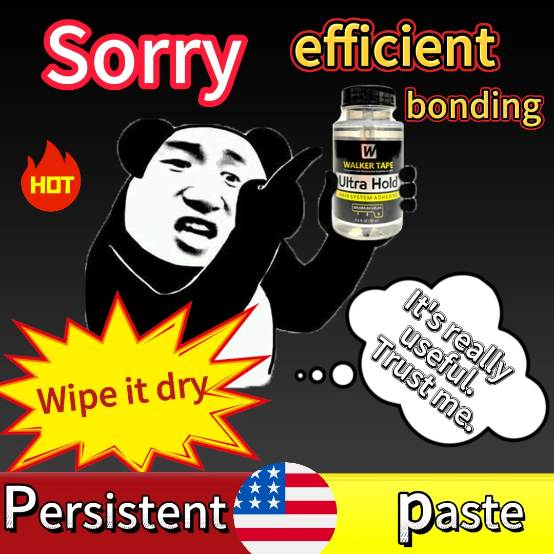 

Walker Tape Ultra Hold Hair System Клей/кружевной клей водонепроницаемый парик для косплея, протезное ухо, парик шнурка, борода, бесшовный