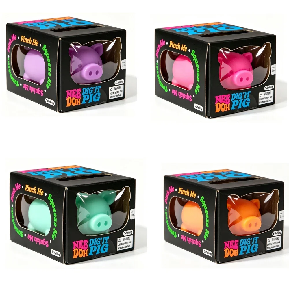 New NeeDoh pig shape adult  Toy -  Squeeze adult toys, suitable for stress relief and release gifts Work stress relief adulttoys