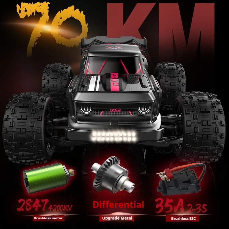Rc Cars S910 70km/H 1 16 Full-Scale Brushless Four-Wheel Drive Remote Control Car Simulation Model Electric Toys