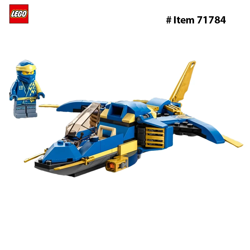 LEGO 71784 NINJAGO Jay’s Lightning Jet EVO , Collectible Birthday Gift Idea for , Kids, Boys and Girls Ages 6 and Up