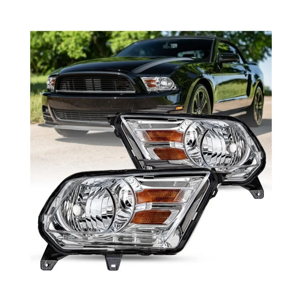 

1 пара 2 фары автомобиля для Ford Mustang 2010 2011 2012 2013 2014