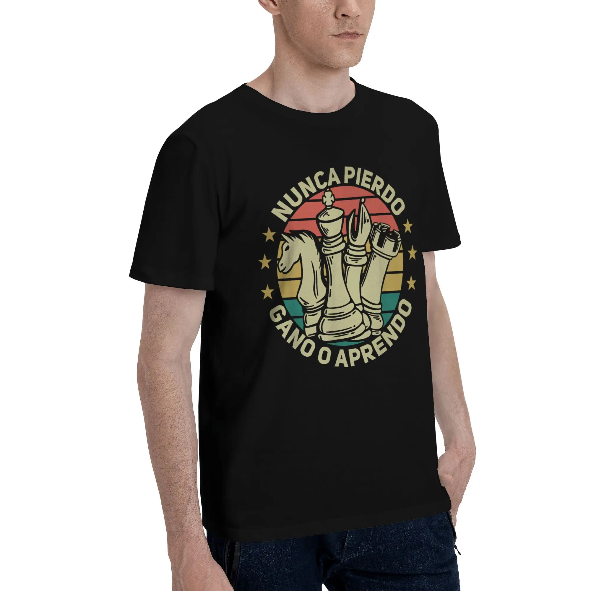 I Never Lose Either I Win Or I Learn Accessories Unisex T Shirt Cotton Tee New Arrival Chess Lovers T-shirt Clothes