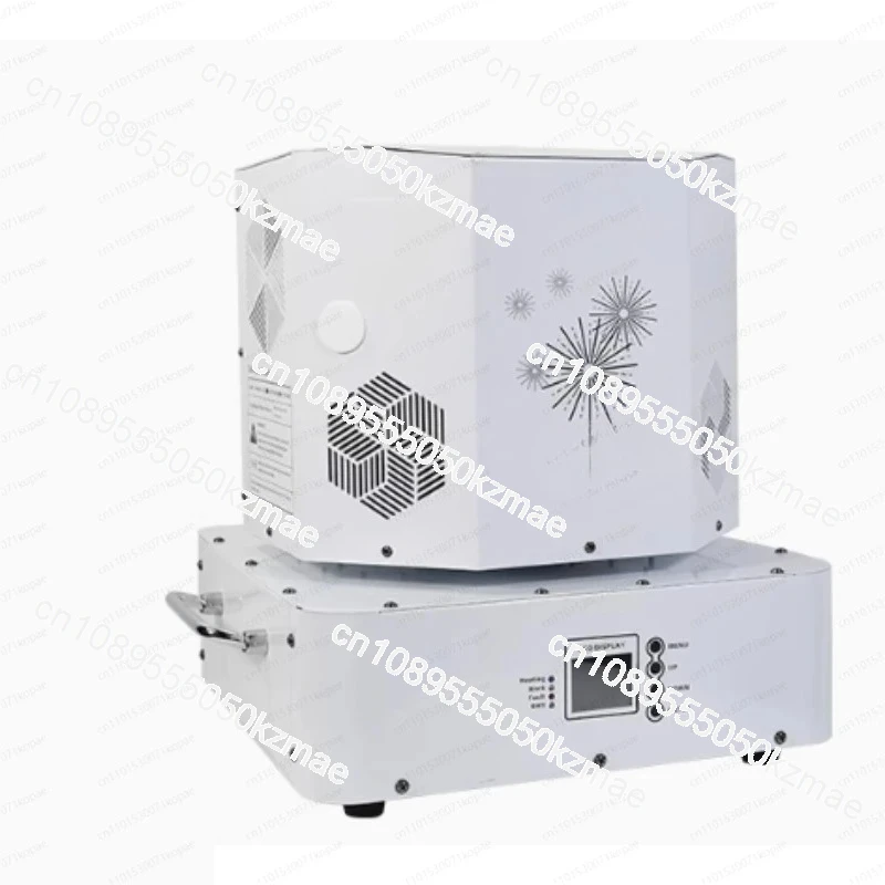 1300W White Wedding Cold Spark Machine | Double-Head 360° Moving Head (Remote Control & DMX Compatible, Sparkler Fire Fountain E