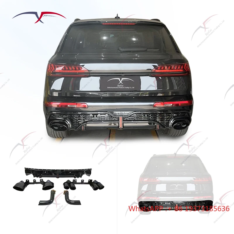

Car Bumper Modified Carbon Fiber Rear Diffuser Rear Lip Suitable for 2019-2023 Audi Q7 Modified SQ7 Body Kit Upgrade