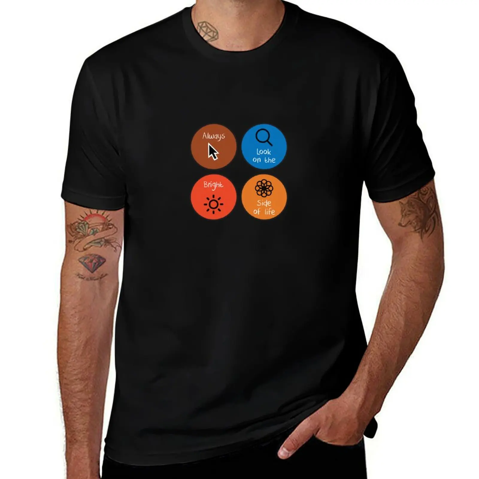

Always look on the bright side T-Shirt valentines boutique clothes funny shirt cotton plain mens t shirts casual stylish