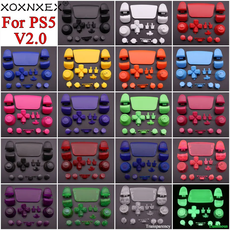 L1 R1 L2 R2ปุ่ม D-Pad หุ้นชุดปุ่มจอยสติ๊กสำหรับ PS5 V2 2.0 Controller Gamepad