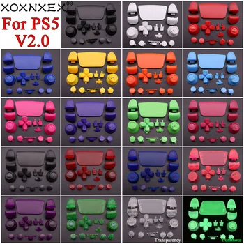 버튼 D-패드 공유 버튼 키트, 조이스틱 캡 교체, PS5 V2 2.0 컨트롤러 게임 패드, L1 R1 L2 R2 