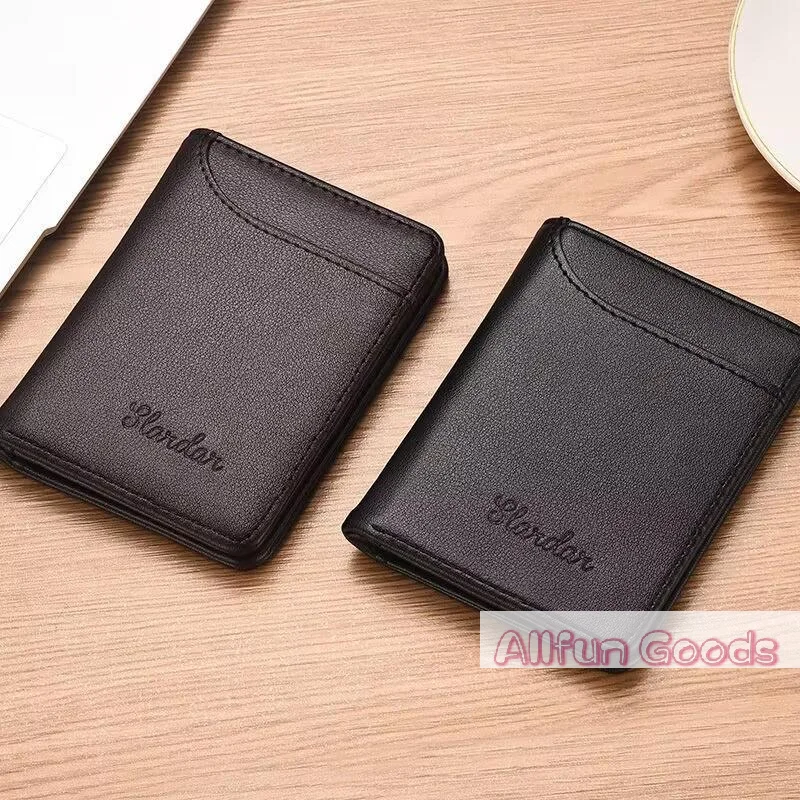 1Pc New Super Slim Soft Wallet PU Leather Mini Credit Card Wallet Purse Card Holders Men Wallet Thin Small Short Skin Wallets