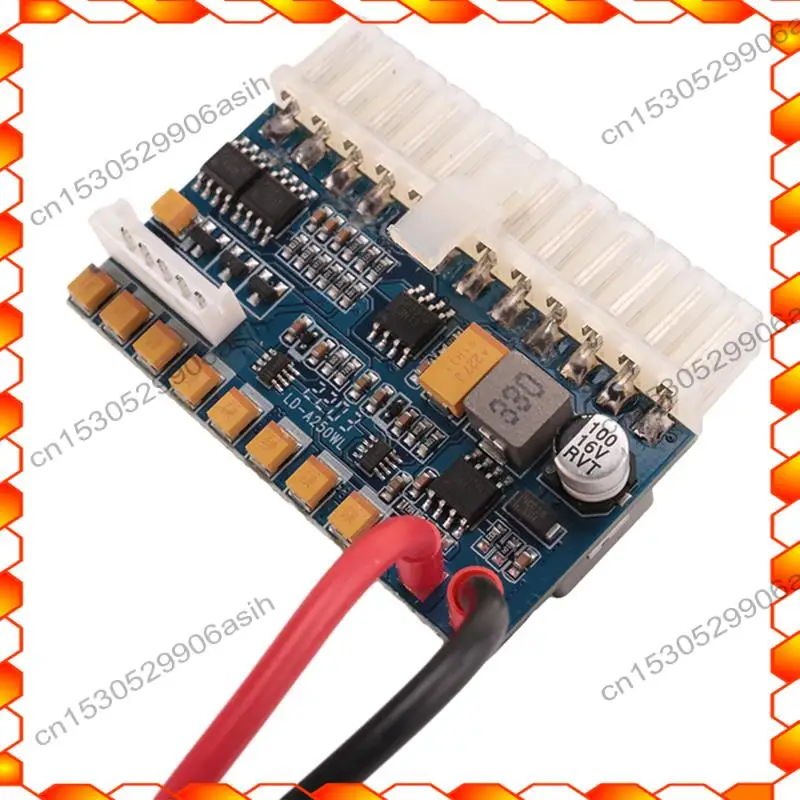 -AT52 المحمولة تيار مستمر 12 فولت 250 واط 24Pin ATX الاتصال مع اللوحة الأم Mini ITX امدادات الطاقة Pcio PSU وحدة للكمبيوتر الشخصي
