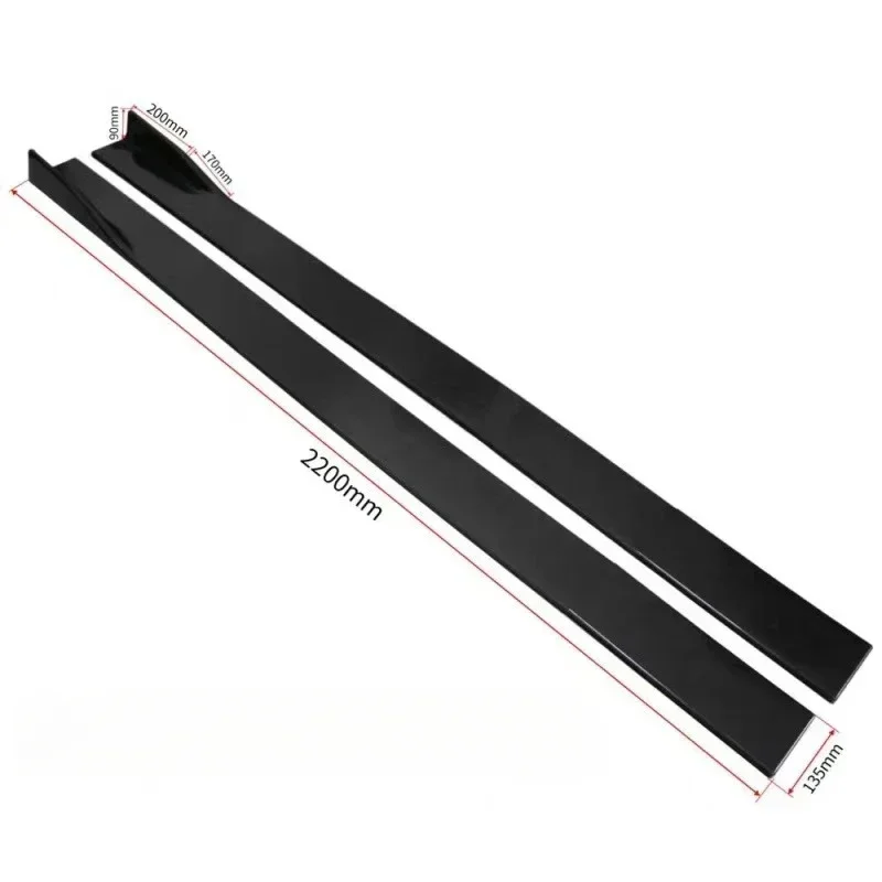 Car Exterior Lower Side Splitter Diffuser Winglet Side Wing Bumper Lip For Volkswagen Golf 7 7.5 MK7/7.5 R GTI R-Line 2013-2019