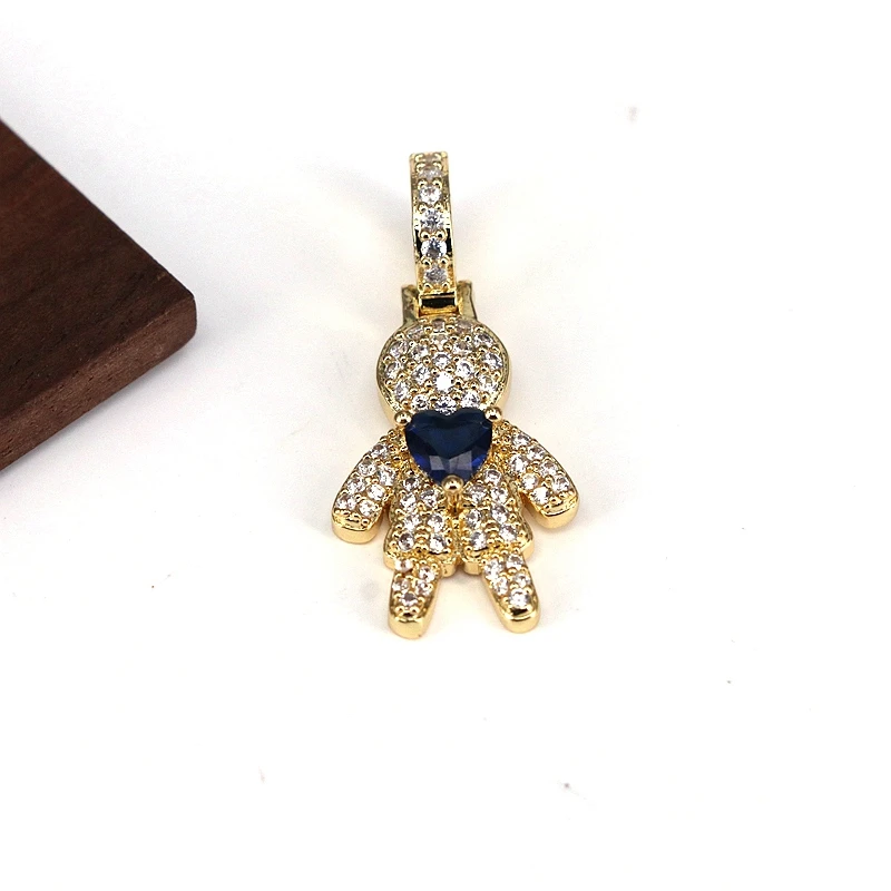 10Pcs CZ Micro pave zirconia Girl And boy kid pendant charms 18k gold plated for jewelry making