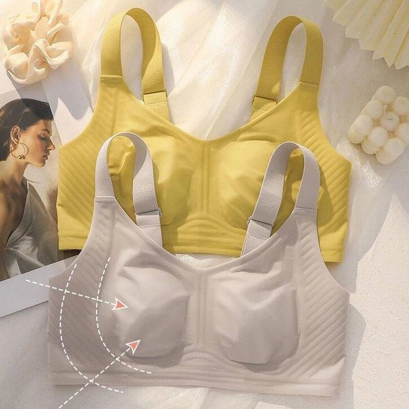 Women High-intensity Sports Bra Full Coverage No Steel Ring No Padding Fitness Bra To Hold Side Breasts And Prevent Sagging Bra