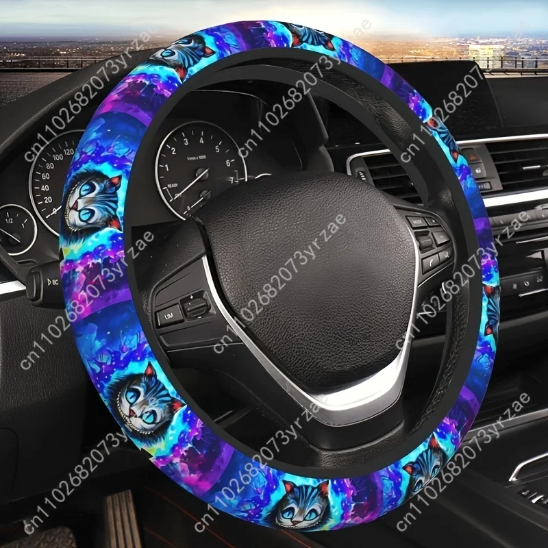 

Cute cat Car Steering Wheels Cover Universal Type Environmental Friendly Comfortablenon-slip Breathable Steering Wheel Wrap