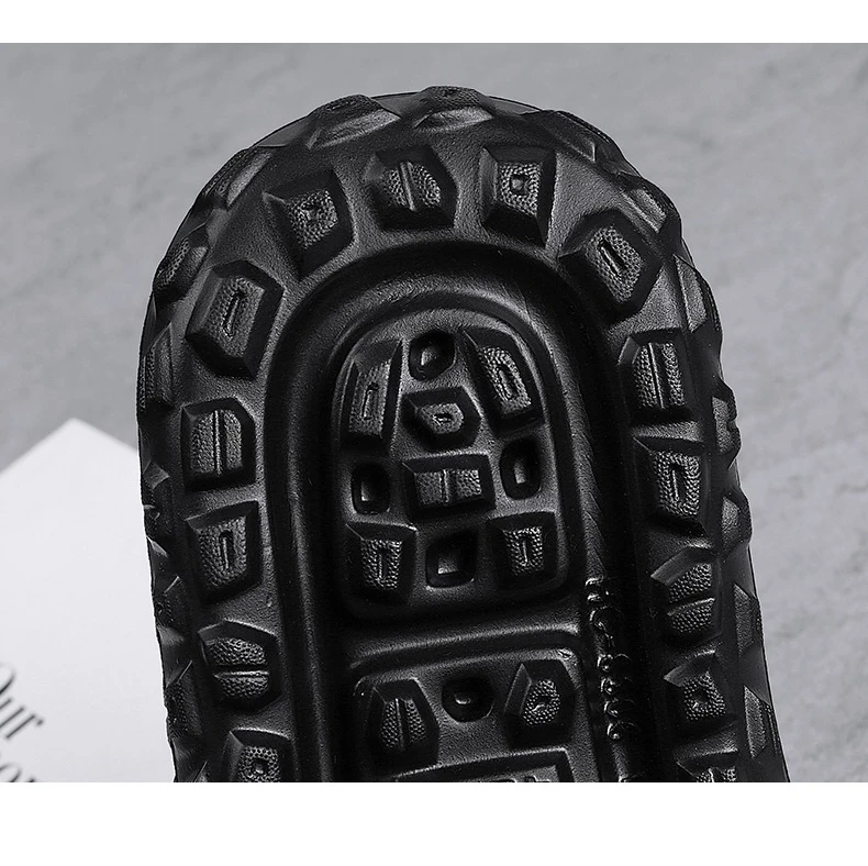 Sommerliche Übergrößen-Herrensandalen: Outdoor-Freizeitschuhe, Leder-Gartenschuhe, Rutschfeste Römerschuhe, Strand-Flip-Flops – Detail 7