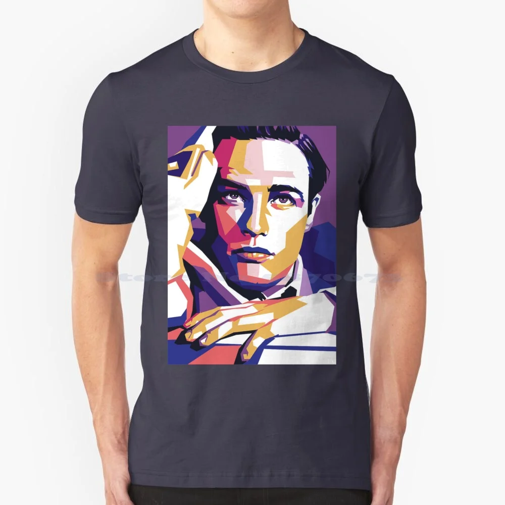 Marlon Brando T Shirt 100% Cotton Tee Marlon Brando Brandon Actor The Godfather Legend Famous Blanche Dubois Mafia