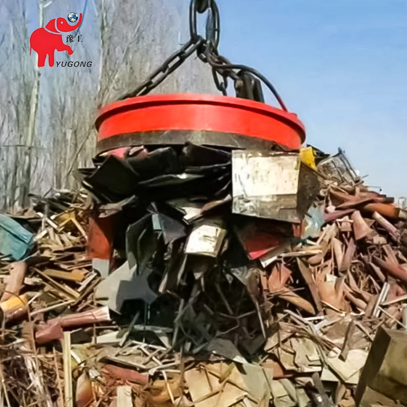 High Quality Electric Electromagnetic Chuck Easy to Operate Pick up Magnet Scrap Crane Magnetic Lifter