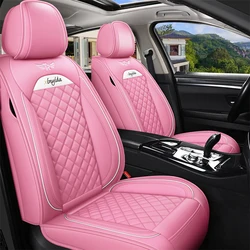 Leather Car Seat Covers For VW Volkswagen Polo 9N Touareg 2005 Amarok Caddy Passat Tiguan Golf T-ROC Jetta Interior Accessories