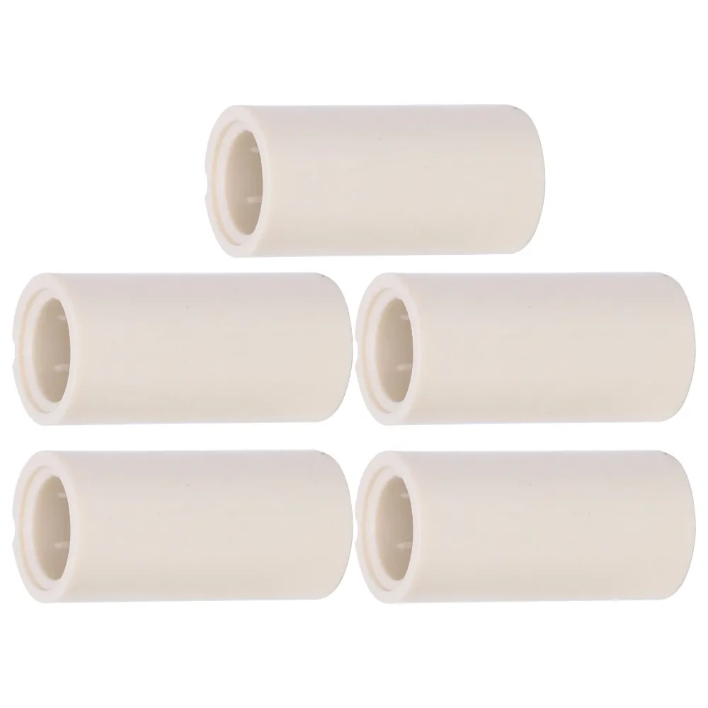 40PCS White Fiber Pool Cue Ferrules 12mm Outer Diameter 1IN Billiard Cue Ferrules 0.8IN 0.5IN Cue Stick Ferrules