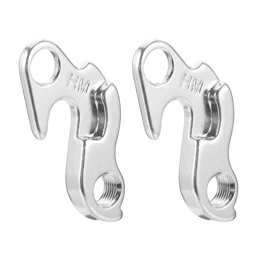

2 pcs Bike Hanger Tail Hook Silver Easy Install Fits Most Bikes Protect Frame Durability Smooth Derailleur