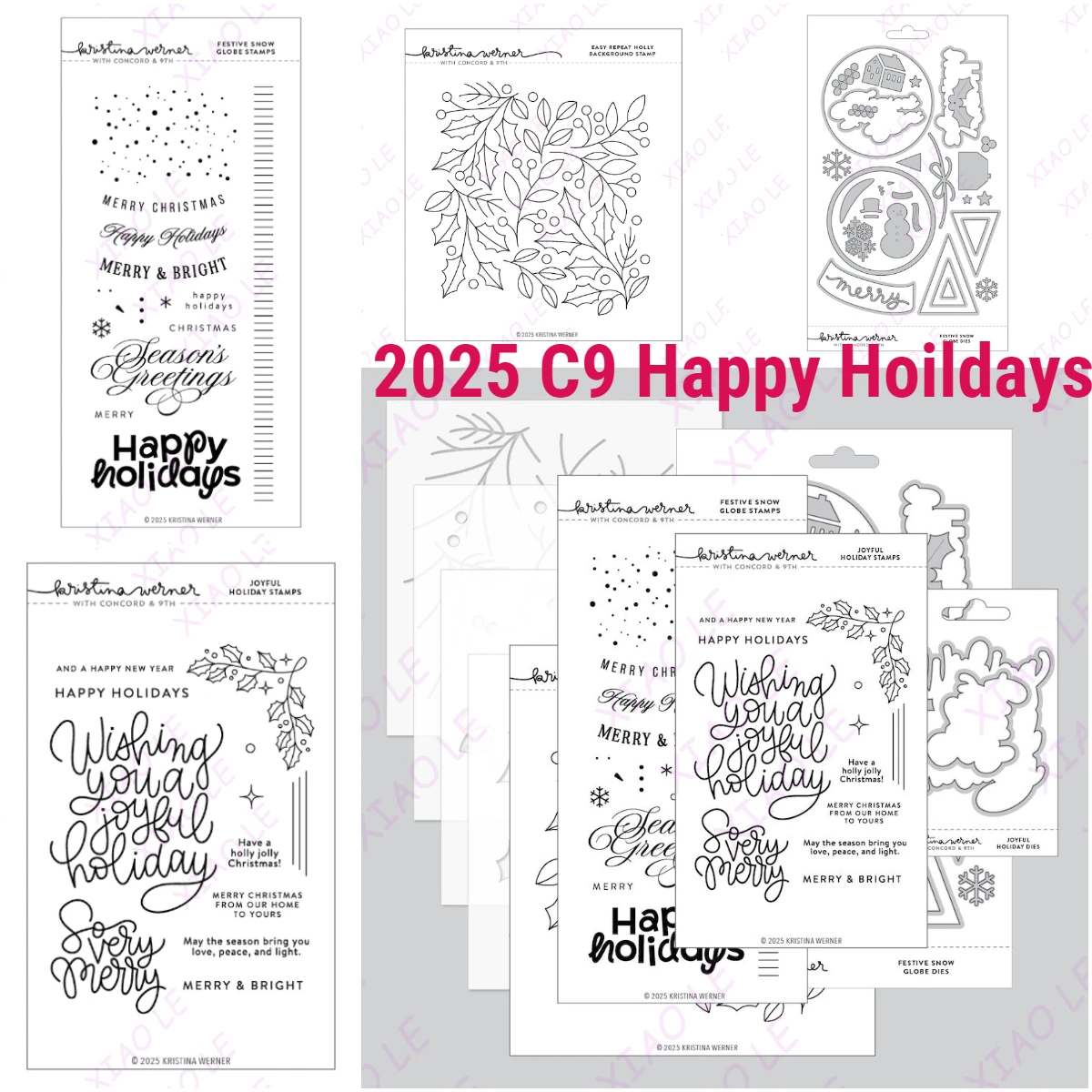 

Online Card Classes so Very Merry 2025 Class Bundle Cutting Dies Stamps Stencils Craft Paper Make Template Handmade Holidays
