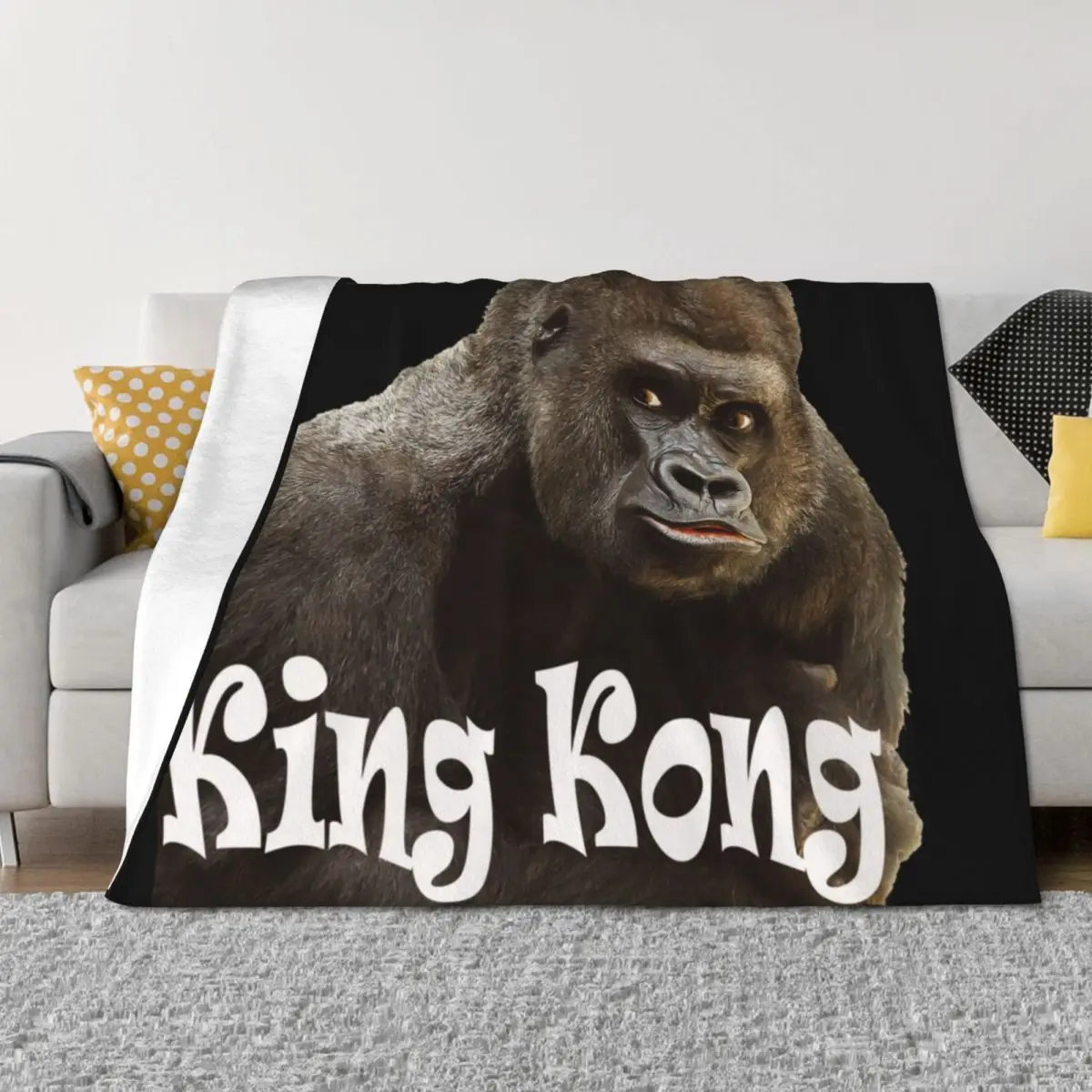 

King Kong - king kong old movies Throw Blanket Plaid on the sofa for winter Large Blankets For Bed Blankets