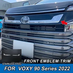 Front Emblem Trim SUS304 Stainless Steel Stickers Car Exterior Chrome Car Styling Accessories For Toyota Voxy 90 Serise 2022