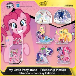 MINISO Kawaii My Little Pony Friendship Shadow Fantasy Edition Genuine Card Anime acrilico Stand Toys decorazioni Desktop regalo