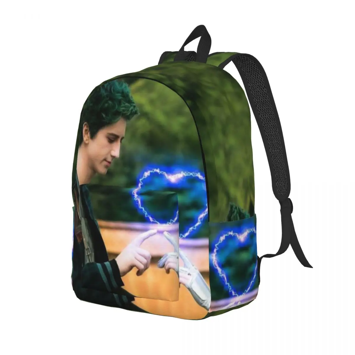 Z-Zed And Addison-Zombies Printed Lightweight Casual Schoolbag For School, Outdoor, Shopping, Office 15.7in 17.7in