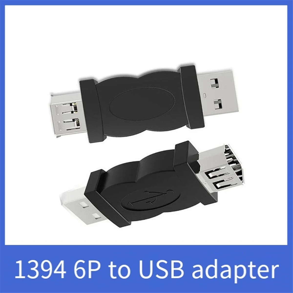 USB to 1394 6P Connector USB to Firewire Multi-Function Portable Convenient 6 Pin USB Male to 1394 Converter