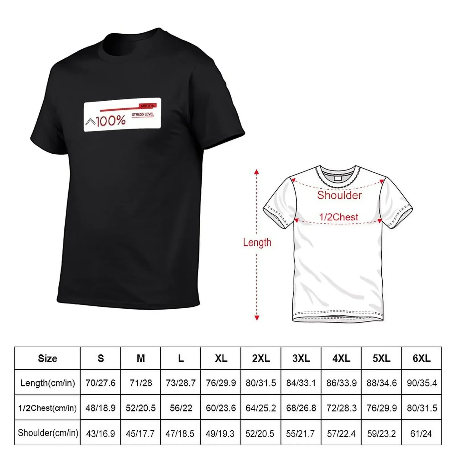 100% Stress level T-Shirt cheap stuff graphic tee shirt t shirt men 100℅ cotton