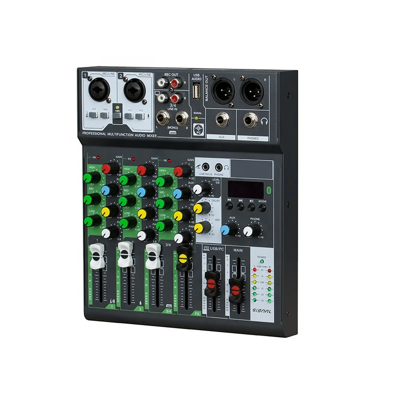 Lane NS-6BT Sound Mixing Console Audio Mixer Digital 6 Channels Digital Audio Mixer Sound Mixing Console Audio Mixer Digital