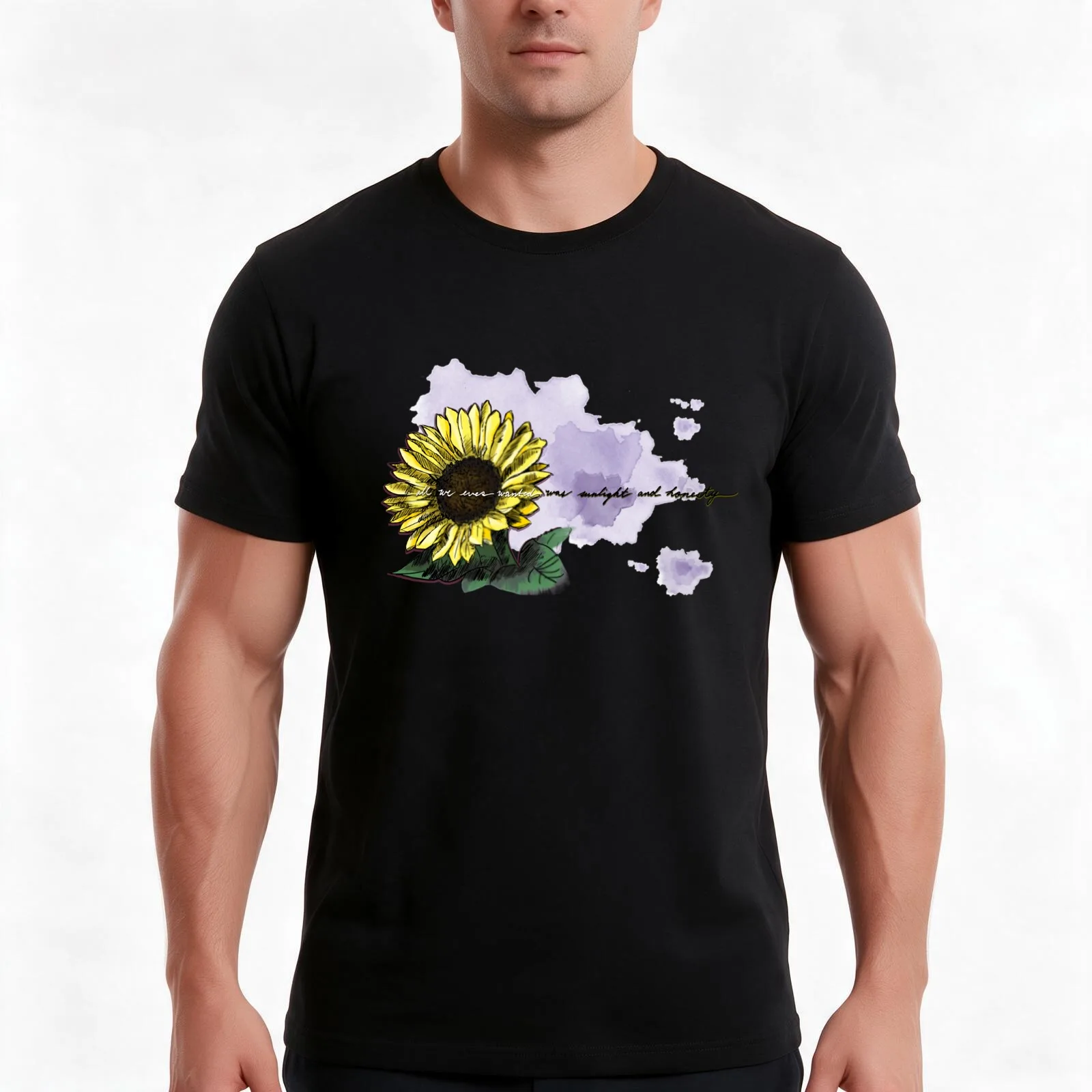 End Credits - EDEN T-Shirt, Summer Casual Cotton Tee, Oversized Streetwear Tops, Vintage Graphic Print, Loose Fit Short Sleeve