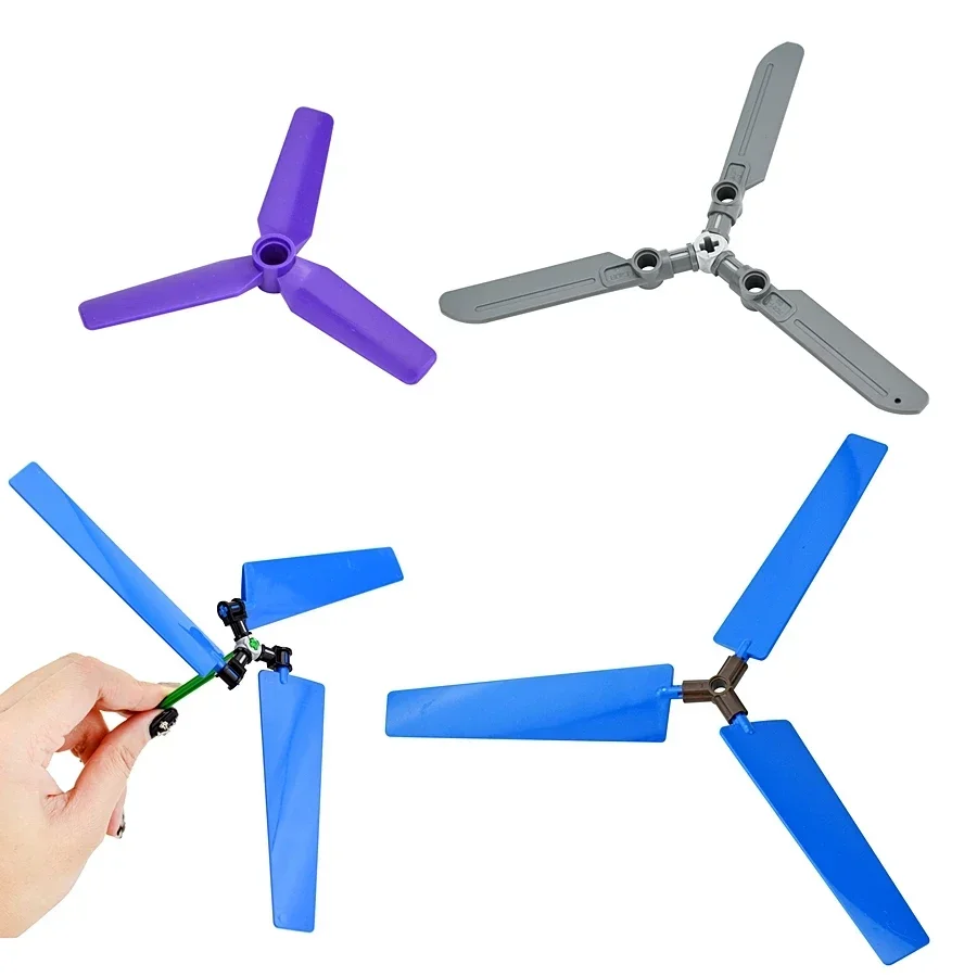 Aircraft Parts Fan Blades Propeller 3 Blade Windmill High-Tech Bricks 15790 45544 Compatible 99012 Education Building Block Toy