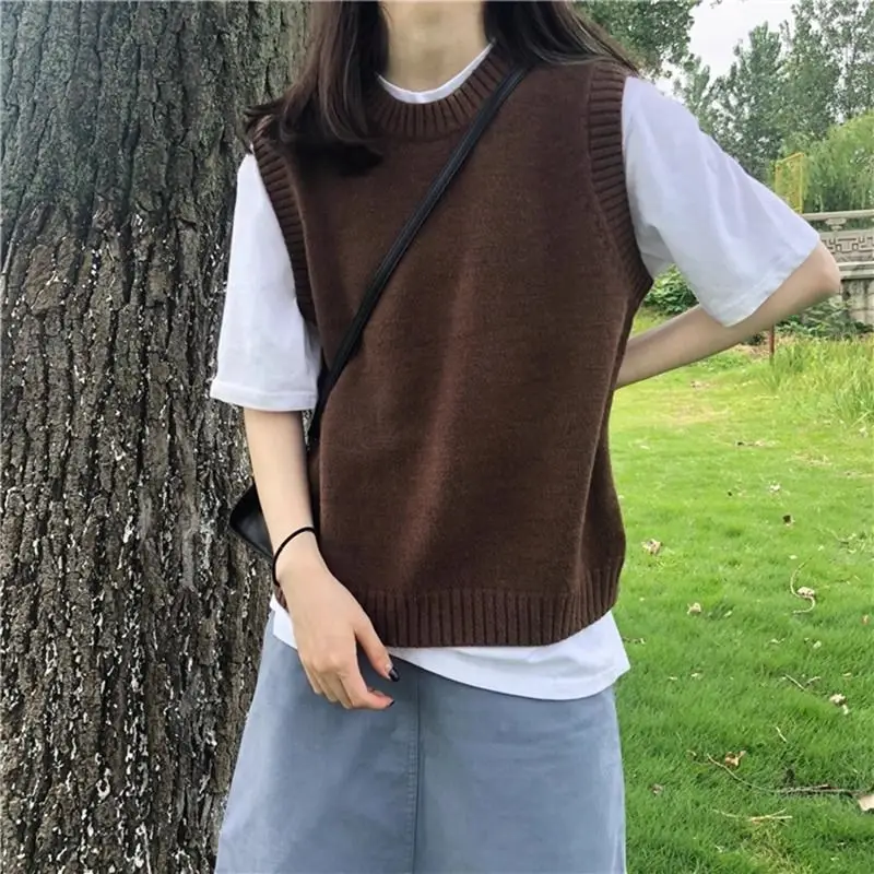 

Эффективный вязаный жилет большого размера для похудения, осень 2022, мода, скрытое мясо, сова, тонкий большой свитер Lang Sli, топ