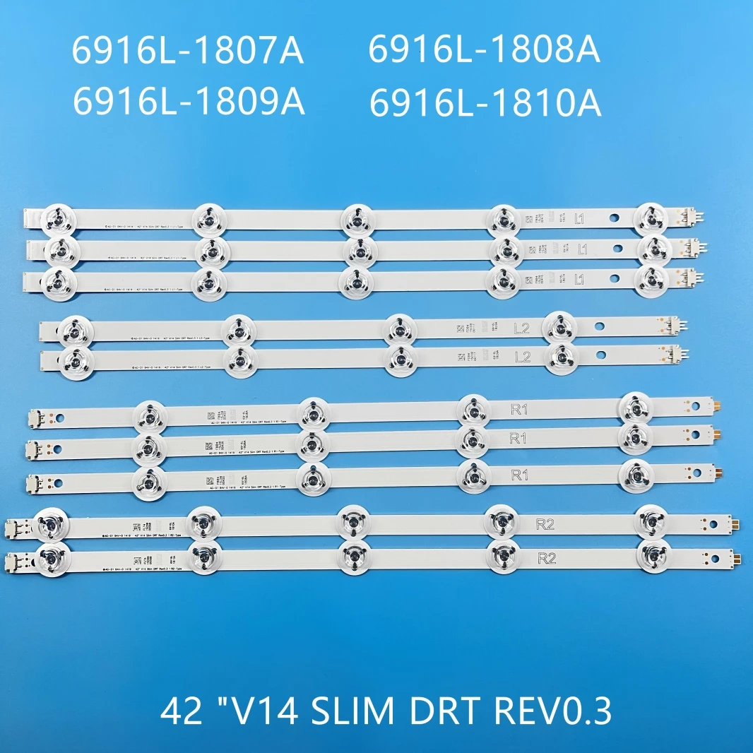 LED Backlight bar for TV TC-42AS650H TX-42AS750E TX-42AS740E TX-42AS740B TX-42AS650B TX-42AS650E 6916L-1807A 1808A 1809A