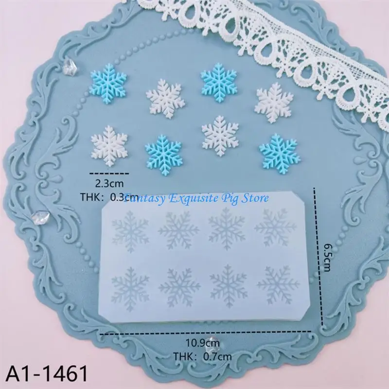 

Snowflake Silicone Mold For Chocolate Cake Baking Christmas Decoration Tool