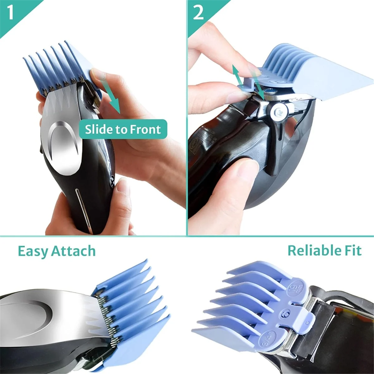 New Clipper Guards Set for Most Wahl Clippers Caliper Comb Limit Positioning Comb Replacement 1/16 to 1 Inch Hair Clipper