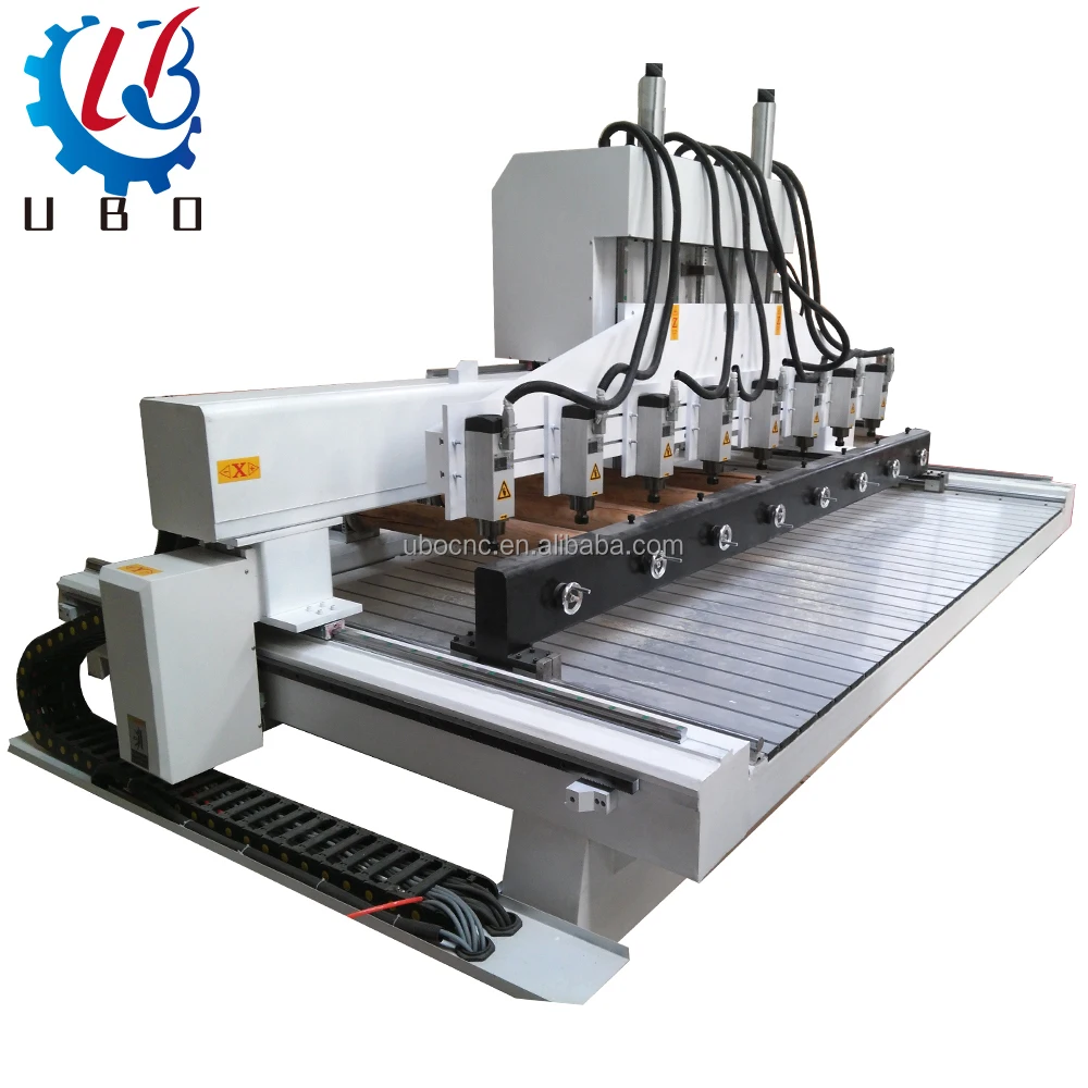 Multi Head 8Spindle Rotary 4Axis Router Engraving Machine Ubo Cnc Drilling Wood 4 Axis CNC Router Machinery