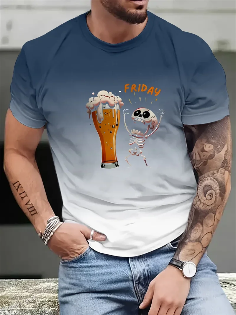 Sommer Herren Übergrößen Casual Anime T-Shirt Locker Sitzend Kurzarm Weicher Komfortabler Stoff Übergroßes Sport-Trikot Oberteil