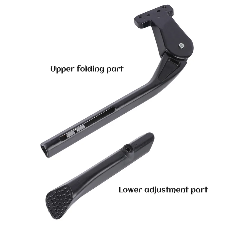 Adjustable Height Bike Kickstand Alloy Construction Rear Side Mount Adjustable Kickstand Rust Resistant Lightweight Design
