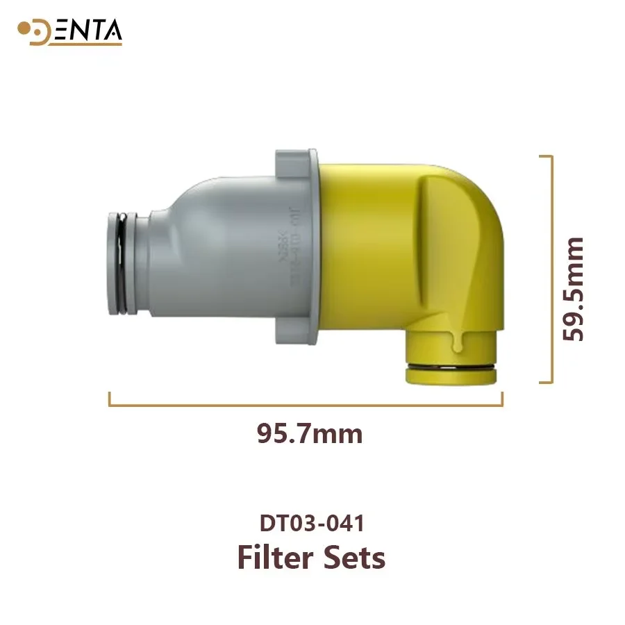 Premium #2 Dental Suction Parts Filter Kits - Disposable Filter Net O Seal Ring Filter Cartridge Connector for Dental Unit Chair
