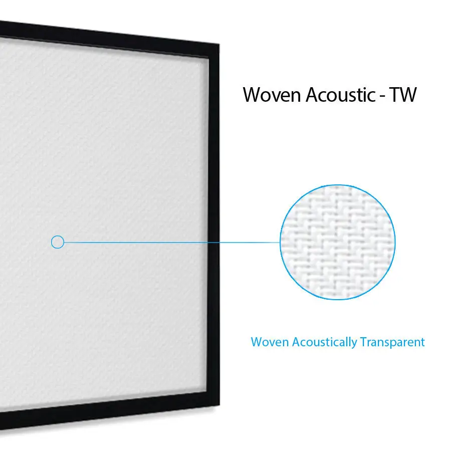 MAX 150inch Woven Acoustic Transparent Projector Screen 4K/8K Ultra HD Weave Home Cinema Projection Screen Fixed Frame Custom
